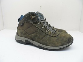 Timberland Women&#39;s Mt. Maddsen Mid Leather WP Boot A1NRW Brown/Gray/Blue 7.5M - £39.98 GBP