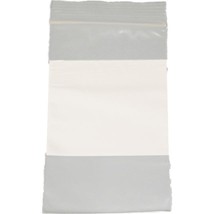 Economy Plastic Bags with White Label Block, 3&quot; x 5&quot;, Box of 1000, 61.13301 - $30.44