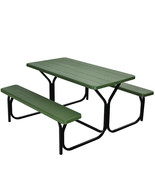 Costway Picnic Table Bench Set Outdoor Camping Backyard Garden Party All... - £205.23 GBP