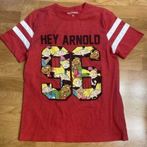 Hey Arnold! Nickelodeon 2018 cartoon Tee size Medium Red Nick toons - £7.90 GBP