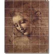 Leonardo Da Vinci Illustration Painting Ceramic Tile Mural P05458 - £239.25 GBP+