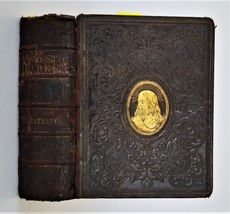 1860 Antique Bible Family Wilbraham Ma John Bumstead Maria Payne Genealogy - £135.95 GBP