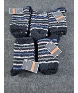 West Loop Cozy Socks Womens Sizes 4-10 LOT OF 5 Striped Pink Blue Gray B... - £6.96 GBP