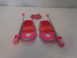 American Girl Snow Shoe Set with Poles + Mittens  For Dolls  Retired - £12.60 GBP