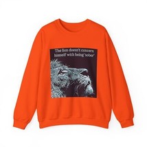 The Lion Graphic Print Long Sleeve Sweatshirt Graphic Print Crewneck Uni... - $544.14 MXN+