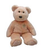 Vtg 2001 Ty Dearest Beanie Baby Buddy  Bear Plush Stuff Animal Peach App... - £7.46 GBP