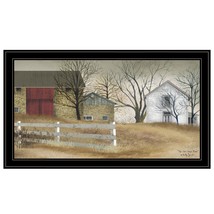 The Old Stone Barn 4 Black Framed Print Wall Art - $153.49