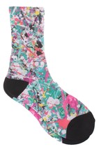 Civil Clothing Donna JACKSON Bianco Turchese Pittura Splatter Sublimazio... - $6.74
