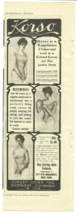 1902 Korso Antique Print Ad Undervest and Corset Cover Ladies Underpinnings - £5.47 GBP