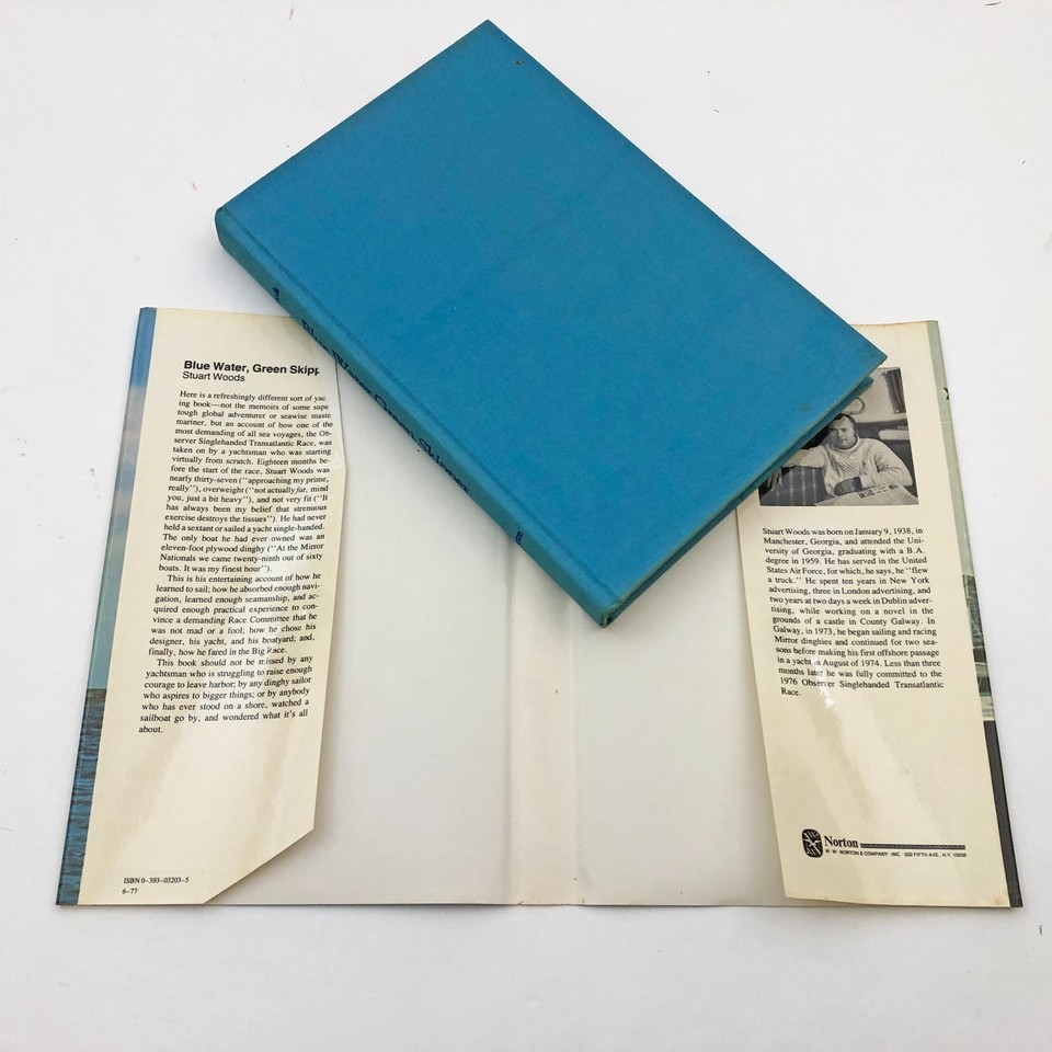 Blue Water Green Skipper Stuart Woods HBDC 1977 First Edition Vintage Item image 3