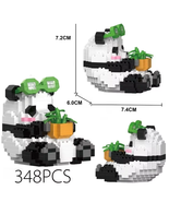 Mini Cute Panda Micro Building Blocks 3D Diamond Model Animals Bricks #21  - $16.99