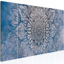 Tiptophomedecor Stretched Canvas Zen Art - Hypnosis Blue Narrow - Stretched &amp; Fr - £115.63 GBP
