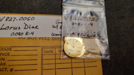 Vintage 1980's Lorus Men's Watch Dial Gold w/ Black markers & Window # V827-0500 - $22.79