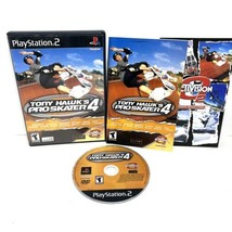 Tony Hawk&#39;s Pro Skater 4 Sony PlayStation 2 PS2 Black Label COMPLETE Manual CIB - £6.04 GBP