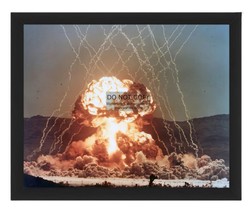 Nuclear Atomic Bomb Detonation Mushroom Cloud Operation Teapot 8X10 Framed Photo - £15.73 GBP