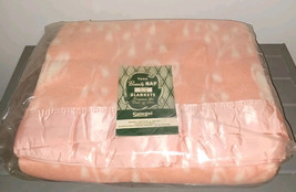 New Old Stock Spiegel Beauty Nap Blanket Pink Vintage 72 x 84&quot; Double Sa... - $110.00