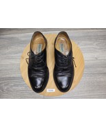 Alfani Shoe Mens 8.5 Black Oxford Dress Almond Toe Leather Lace Up Made ... - £24.12 GBP
