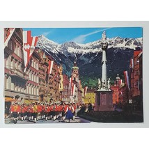 Vintage 1960s Innsbruck Austria Postcard - Maria-Theresien-Straße With W... - $9.60