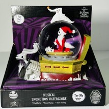 Nightmare Before Christmas Jack Skellington Musical Snomotion Water Glob... - $44.55