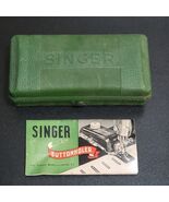 Vintage Singer Buttonholer 160506 With Original Case and 4 Templates Mad... - $464.93 MXN