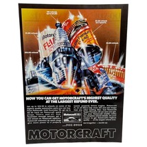 Motorcraft Vintage Print Ad 80s Auto Filters Oil Spark Plugs Rebate Car ... - $10.49