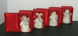 Hope Collection Bell Ornaments Santa, Reindeer, Angel, Snowman Ceramic - £23.72 GBP