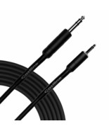 Castline Silver 1/4&quot; TRS to 3.5mm TS Patch Cable Mogami 2582 NO RING CON... - $17.89 CAD+