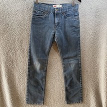 Levis 511 Boys Jeans Size 16 Reg 28x28 Blue Denim Cotton Stretch - $10.80