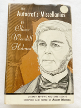 1959 HC The autocrat&#39;s miscellanies by Holmes, Oliver Wendell  - $11.94