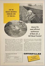 1959 Print Ad Caterpillar CAT D4 Diesel Tractors &amp; Tool Bar Plow Peoria,... - £16.82 GBP