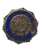 Vintage American Legion Badge Medallion Shield Gus. Fox Co. Cin. O - €61,07 EUR