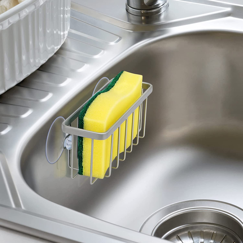 Sponge Holder for Kitchen Sink, Kitchen Sink Sponge Holder,Sink Caddy,Dish Soap  Item image 3