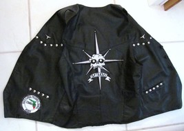 STORMIN NORMAN Leather Motorcycle Vest w S FL PRES COUNCIL MEMBER PATCH ... - $95.00