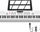 The 61-Key Electronic Digital Piano Is A Portable Piano Gift, And Power ... - $58.98