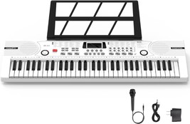 The 61-Key Electronic Digital Piano Is A Portable Piano Gift, And Power Supply. - £40.70 GBP
