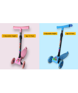 Wadan Kick Scooter , LED Light-Up Wheels &amp; 4 Adjustable Heights for age ... - $9.00