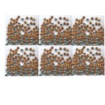 720 Rhinestud Faceted Metal ORANGE 2mm Hot Fix - £5.01 GBP