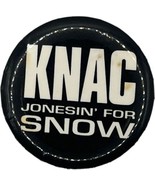 Vintage KNAC Jonesin&#39; For Snow Pinback Button Skiing Ski Radio Station 1... - $9.27 CAD
