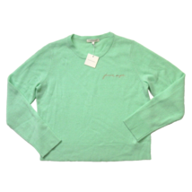 NWT Favorite Daughter Crew Neck in Minted Mint Green Cashmere Sweater XL - $91.08