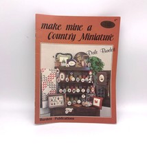 Vintage Cross Stitch Patterns, Make Mine a Country Miniature by Dale Burdett - £9.89 GBP