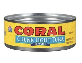 Coral Chunk Light Tuna In Water 5 Oz. (Pack Of 8) - £37.28 GBP