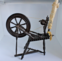 Miniature Vintage Replica Retro Brown Spinners Wheel Plastic Made In Fra... - $45.00