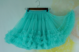 PINK Tiered Tutu Tulle Skirt Outfit Women Plus Size Puffy Mini Ballet Skirt image 15