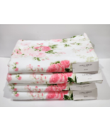 Laura Ashley Ashfiled Shabby Chic Bath Towels Pink Roses Floral 100% Cot... - €116,41 EUR