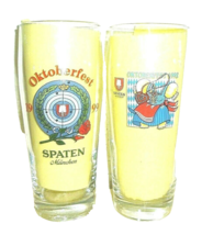2 Spaten 1999 &amp; 1992 Munich Oktoberfest 0.5L German Beer Glasses - £15.77 GBP