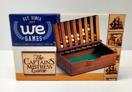 The Captain&#39;s Mistress Game 4 In A Row Wooden Cabinet Hardwood Balls WE Games - £20.08 GBP