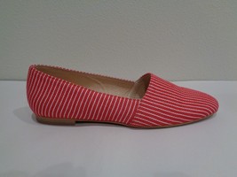 Fiel Size 8 BLAKE Red Stripe Textile Slip On Loafers New Womens Shoes - $127.71