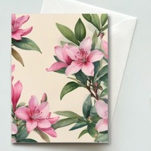 Florals #7 Greeting Card &amp; Envelope -  Watercolor Illustration - Blank A2 - $5.79