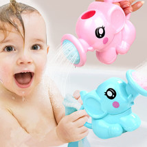 Baby Bath Toys Lovely Plastic Elephant Shape Water Spray For Baby Shower Swimmin - £9.07 GBP
