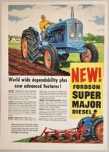 1961 Print Ad Fordson Super Major Diesel Tractors World Wide Dependability  - £15.97 GBP